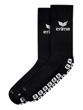Erima Trainingssocke Grip (feuchtigkeitsregulierend) schwarz/grau - 1 Paar