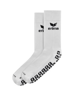 Erima Trainingssocke Grip (feuchtigkeitsregulierend) weiss/schwarz- 1 Paar