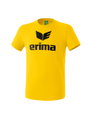 Erima Sport-Tshirt Basic Promo Logo (100% Baumwolle) gelb Herren