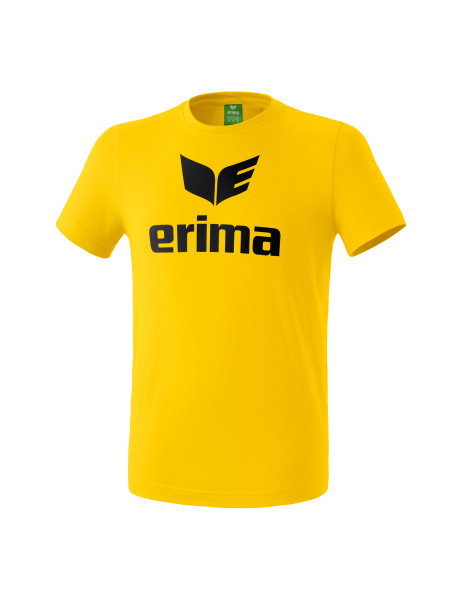 Erima Sport-Tshirt Basic Promo Logo (100% Baumwolle) gelb Herren