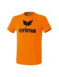 Erima Sport-Tshirt Basic Promo Logo (100% Baumwolle) orange Herren