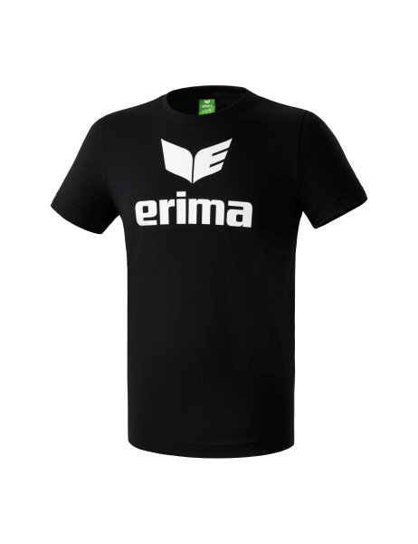 Erima Sport-Tshirt Basic Promo Logo (100% Baumwolle) schwarz Jungen