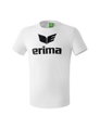 Erima Sport-Tshirt Basic Promo Logo (100% Baumwolle) weiss Jungen