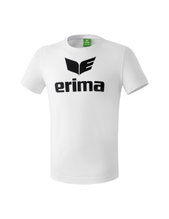 Erima Sport-Tshirt Basic Promo Logo (100% Baumwolle) weiss Jungen