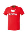 Erima T-shirt sportowe Basic Promo Logo (100% bawełna) czerwony chłopcy