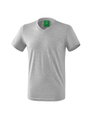 Erima Sport-Tshirt Basic Style (100% Baumwolle, V-Ausschnitt) grau Herren