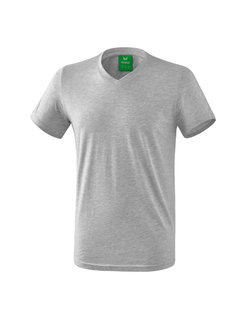 Erima Sport T-shirt Basic Style (100% Cotton, V-neck) grey Men