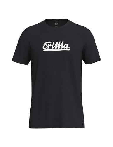 Erima Freizeit-Tshirt Retro 2.0 (100% Baumwolle) schwarz Herren