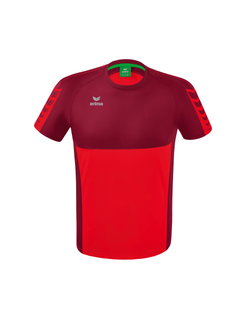 Erima Sport T-shirt Six Wings (100% Polyester, quick-drying, comfortable feel) red/bordeaux Boys