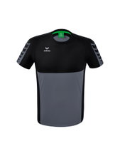 Erima Sport T-shirt Six Wings (100% Polyester, quick-drying, comfortable feel) grey/black Men