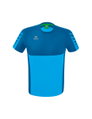 Erima Sport-Tshirt Six Wings (100% Polyester, schnelltrocknend, angenehmes Tragegefühl) curacaoblau Herren