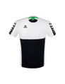 Erima Sport-Tshirt Six Wings (100% Polyester, schnelltrocknend, angenehmes Tragegefühl) schwarz/weiss Herren