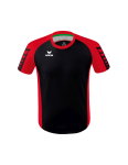 Erima Sport-Tshirt Six Wings Trikot (100% Polyester, strapazierfähig) schwarz/rot Herren