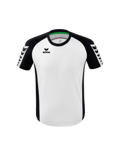 Erima Sport-Tshirt Six Wings Trikot (100% Polyester, strapazierfähig) weiss/schwarz Kinder