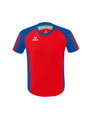 Erima Sport-Tshirt Six Wings Trikot (100% Polyester, strapazierfähig) rot/royalblau Herren