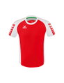 Erima Sport-Tshirt Six Wings Trikot (100% Polyester, strapazierfähig) rot/weiss Herren