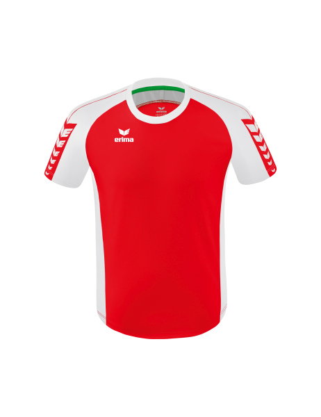 Erima Sport-Tshirt Six Wings Trikot (100% Polyester, strapazierfähig) rot/weiss Herren
