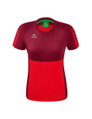 Erima Sport-Shirt Six Wings (100% Polyester, taillierter Schnitt, schnelltrocknend) rot/bordeaux Damen
