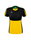 Erima Sport-Shirt Six Wings (100% Polyester, taillierter Schnitt, schnelltrocknend) gelb/schwarz Damen