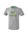 Erima Freizeit-Tshirt Essential - weiches Baumwolle - hellgrau/lime Herren