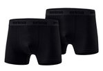 Erima Unterwäsche Boxershort (angenehmes Tragegefühl) schwarz Herren - 2 Stück