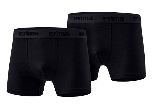 Erima Unterwäsche Boxershort (angenehmes Tragegefühl) schwarz Herren - 2 Stück