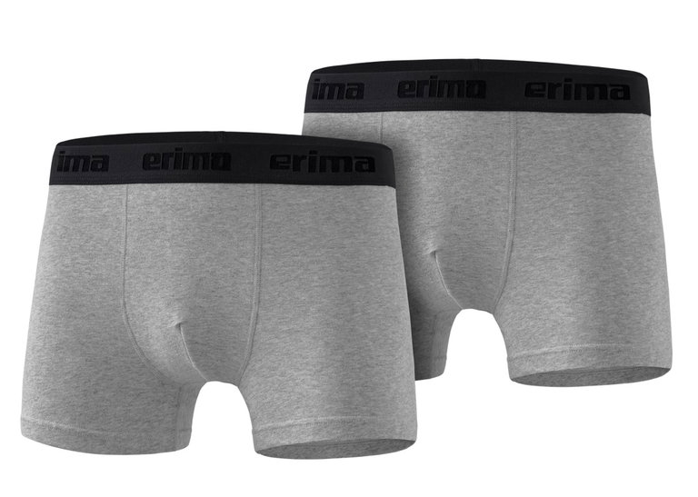 Erima Unterwäsche Boxershort (angenehmes Tragegefühl) grau Herren - 2 Stück