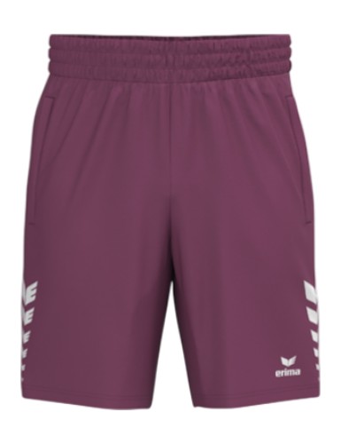Erima Celebrate 125 Short Sports Trousers (100% Polyester, elastic waistband with drawstring) short burgundy men