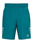 Erima Celebrate 125 Short Sports Trousers (100% Polyester, elastic waistband with drawstring) short tahitian blue men's
