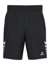 Erima Celebrate 125 Short Sports Trousers (100% Polyester, elastic waistband with drawstring) short black men's
