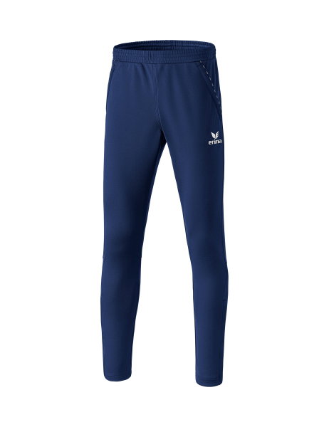 Erima Trainingshose Pant Stripe 2.0 (mit Wadeneinsatz & Piping) lang navyblau Herren
