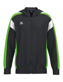 Erima Trainingsjacke Celebrate 125 mit Kapuze (atmungsaktiv, 100% Polyester) schwarz/grün Herren