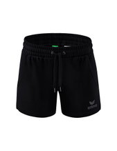 Erima Freizeithose Essential Team Sweatshorts kurz - weicher Baumwollmix, leichter Stretch - schwarz Damen