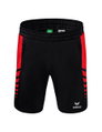 Erima Sporthose Six Wings Worker Shorts (100% Polyester) kurz schwarz/rot Herren