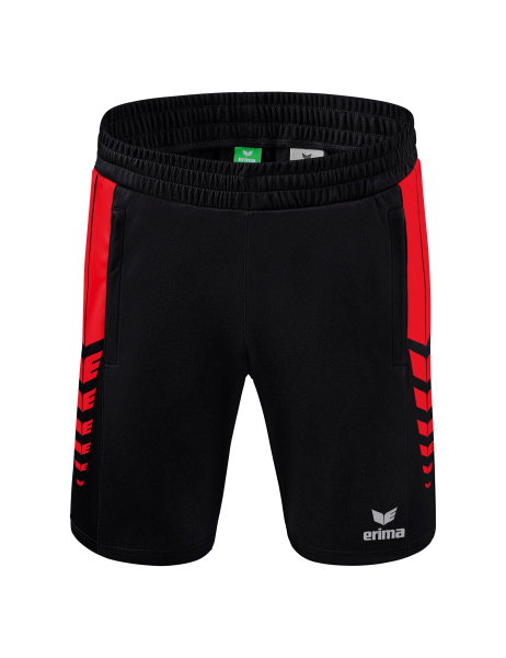 Erima Sports Shorts Six Wings Worker Shorts (100% Polyester) short black/red men's