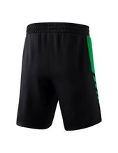 Erima Sport-Hose Six Wings Worker Shorts kurz (100% Polyester, ohne Innenslip, bequem) schwarz/smaragdgrün Jungen