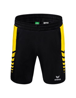 Erima Sports Shorts Short Six Wings Worker (100% Polyester) short black/yellow Men