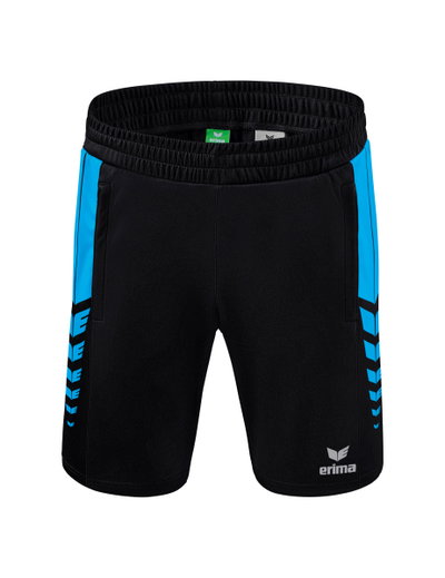 Erima Spodenki Sportowe Short Six Wings Worker (100% Poliester) krótkie czarne/kurakaobłękitne męskie