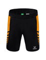 Erima Sporthose Short Six Wings Worker (100% Polyester) kurz schwarz/orange Herren