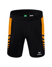 Erima Sports Shorts Short Six Wings Worker (100% Polyester) short black/orange Men