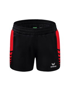 Erima sports shorts Short Six Wings Worker (100% Polyester) short black/red Women