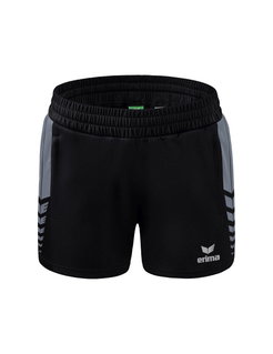 Erima Sporthose Short Six Wings Worker (100% Polyester) kurz schwarz/grau Damen