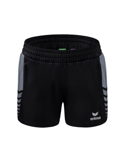 Erima Spodenki Sportowe Short Six Wings Worker (100% Poliester) krótkie czarne/szare damskie