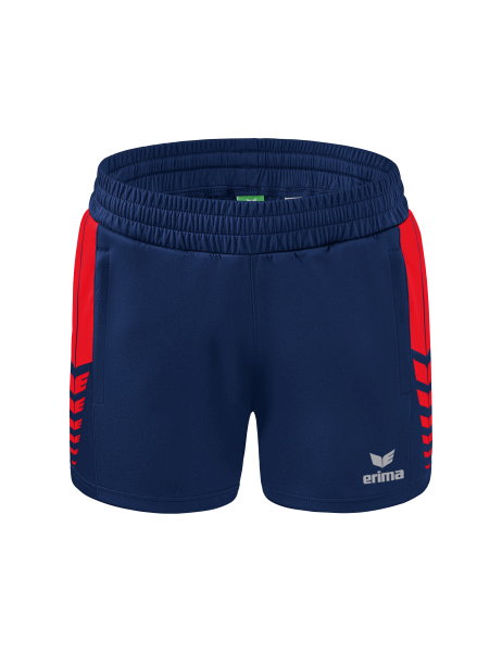 Erima sports shorts Short Six Wings Worker (100% Polyester) short navy blue/red Women