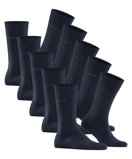 Esprit Tagessocken Crew Uni (Baumwolle) marineblau Herren - 5 Paar