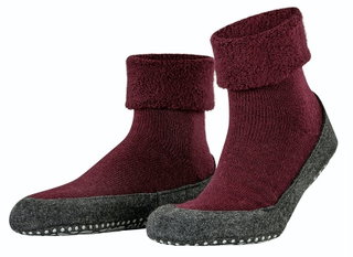 Falke Hausschuhe Cosyshoe (weiche Merinowolle) weinrot Damen/Herren