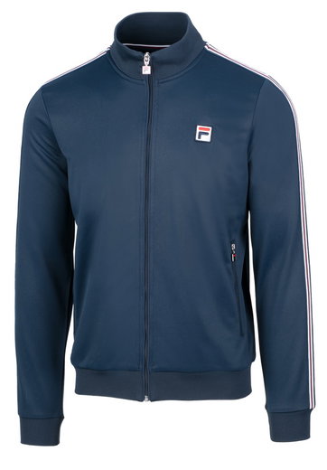 Fila Tennisjacke Jake (Stehkragen, 3-Streifen) peacoatblau Herren