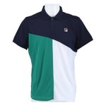Fila Tennis-Polo Erol (rec. Polyester) navyblau/grün/weiss Herren