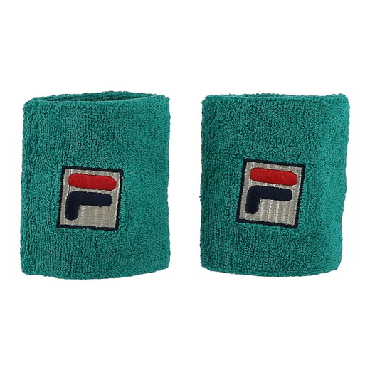 Fila Schweissband Osten Handgelenk (80% Baumwolle) grün - 2 Stück