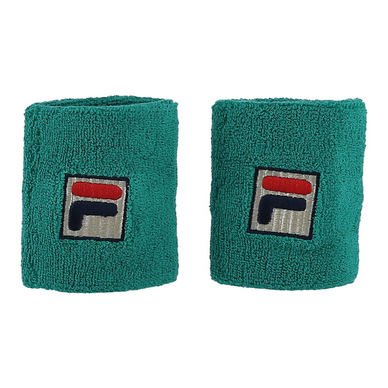 Fila Schweissband Osten Handgelenk (80% Baumwolle) grün - 2 Stück